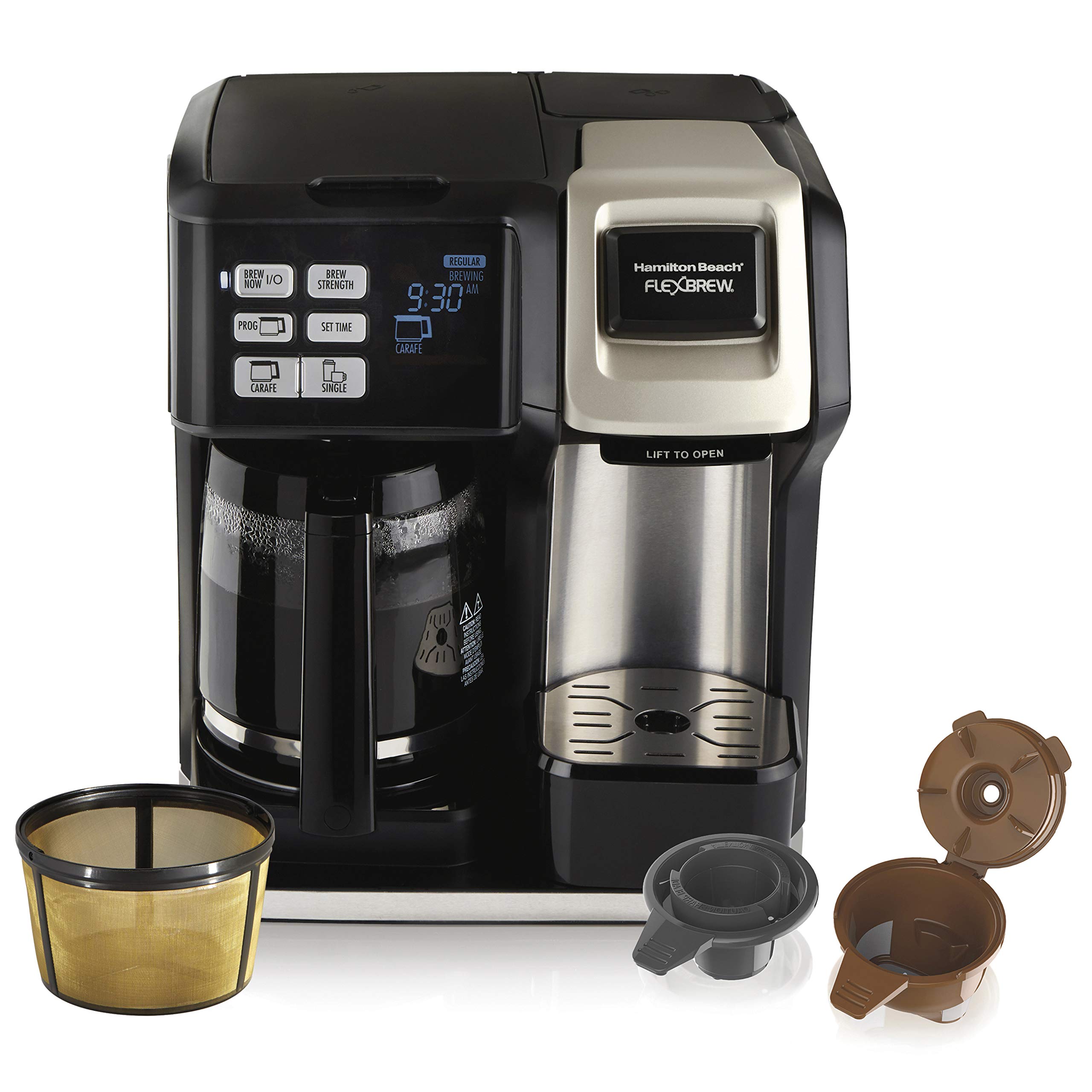 Hamilton Beach 49950C Programmable FlexBrew Coffee Maker Incl Permanent