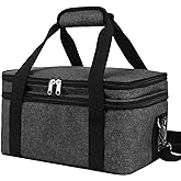ALTLLEN Acrylic Paint Storage Case, Black, Unisex, Plastic and Leather, Ideal for Artists on-the-go