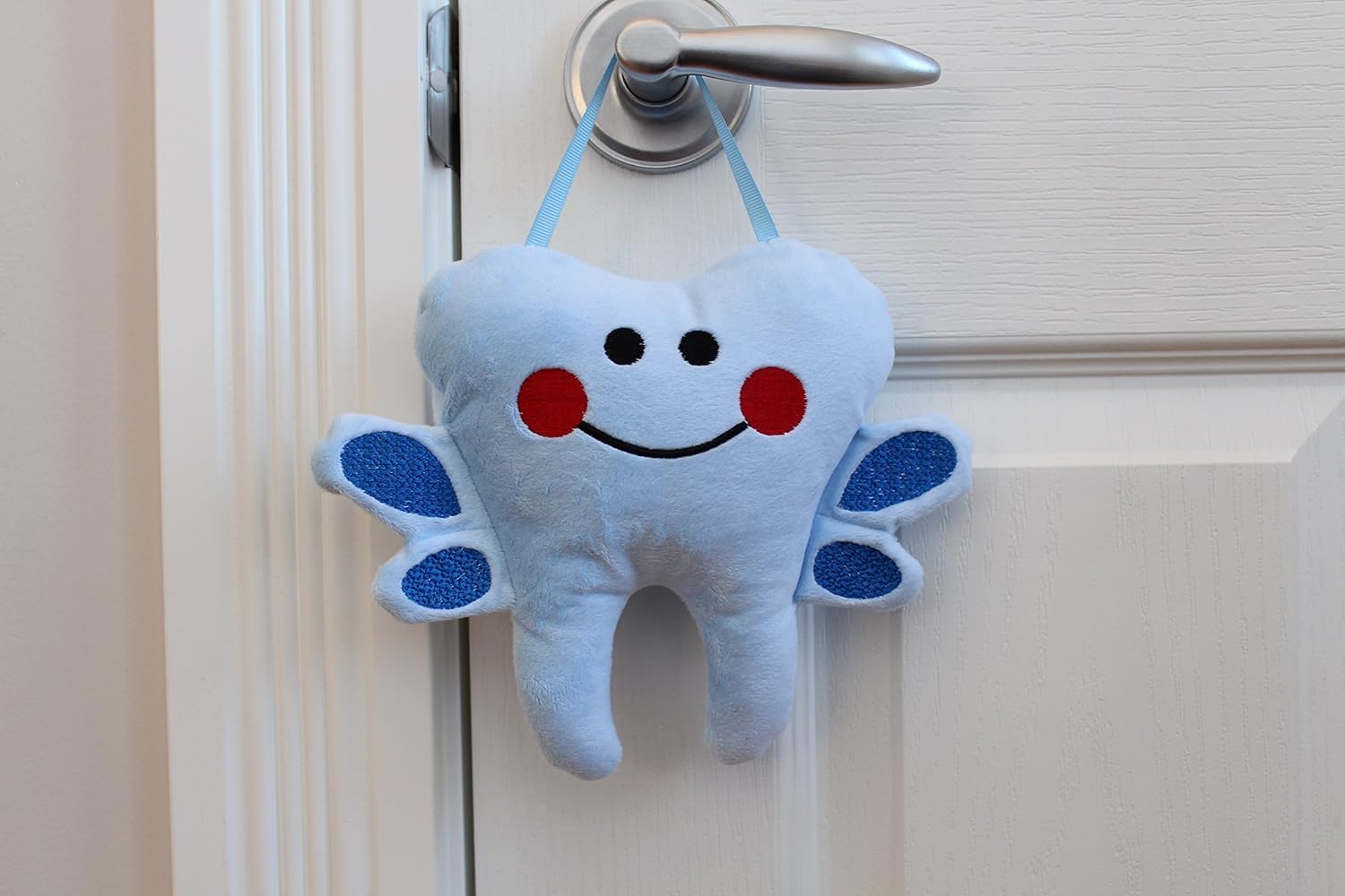Amazon Com Tooth Fairy Pillow For Boys Blue Tooth Fairy Plush