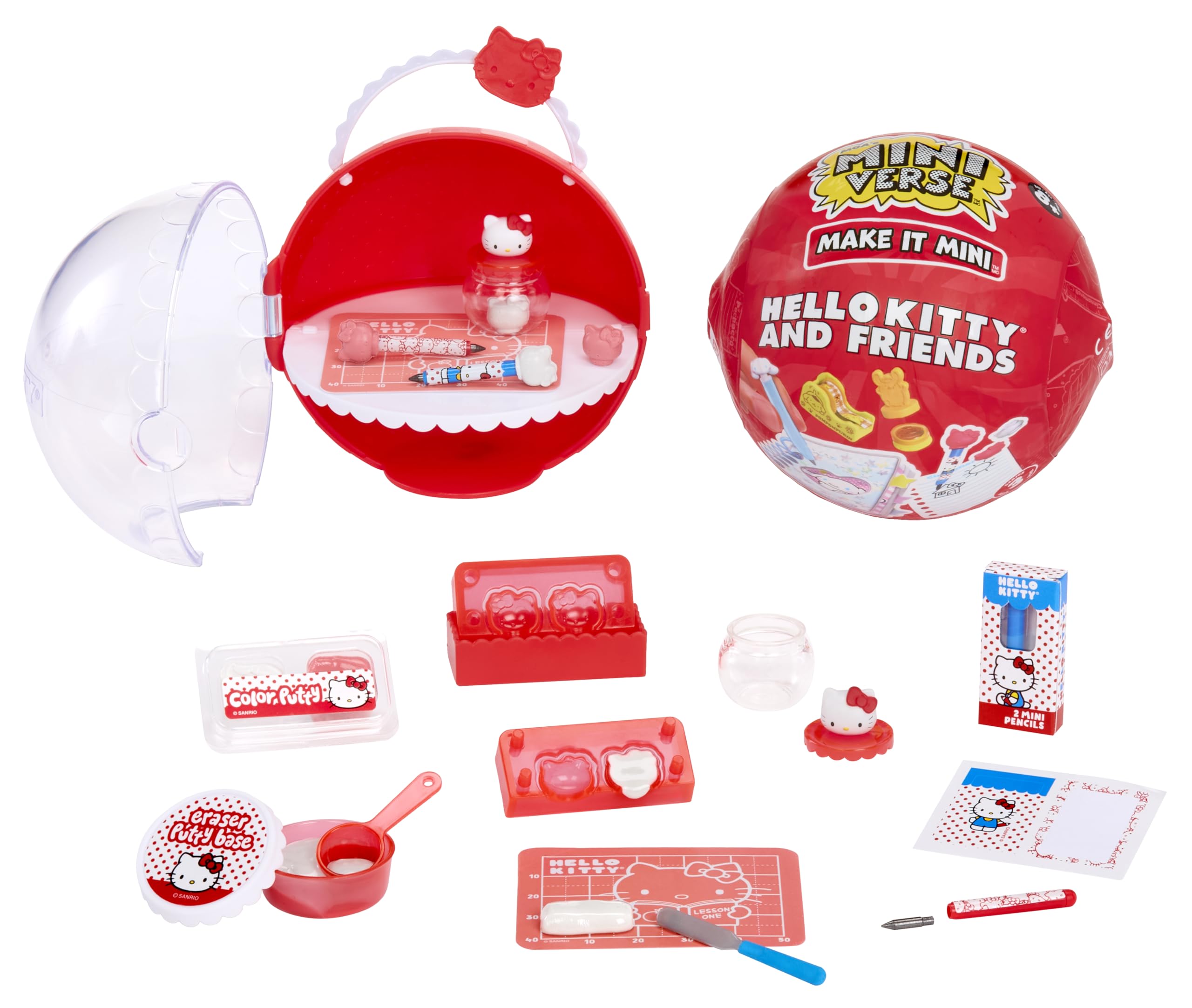 MGA's Miniverse Make It Mini Hello Kitty and Friends Series 3 Mini Collectibles, Sanrio, Retro Stationery Replicas, Crafts, DIY, 8+