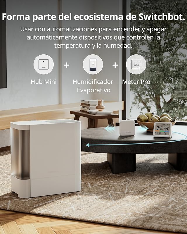 Bluetooth Estación Meteorológica para Hogar Sensor Exterior Inalámbrico, Monitor Temperatura/Humedad con Fecha y Previsión Meteorológica, 120m Bluetooth, Archivo de Datos Gratis Exportar