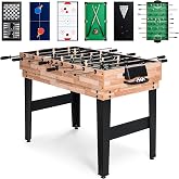 Best Choice Products 2x4ft Combo Game Table Set for Home, Game Room, Friends &amp; Family w/Hockey, Foosball, Pool, Shuffleboard, Ping Pong, Chess, Checkers, Bowling, and Backgammon