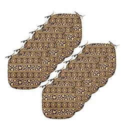 Ambesonne African Chair Seating Cushion Set of