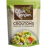 Olive Garden Garlic &amp; Romano Croutons, 5oz (Pack of 9) Resealable Bag | Crunchy Snack and Meal Topper to Add to Salads, Soups, Chili, Rice Bowls, Casseroles, Stuffing, Snack Mixes and More
