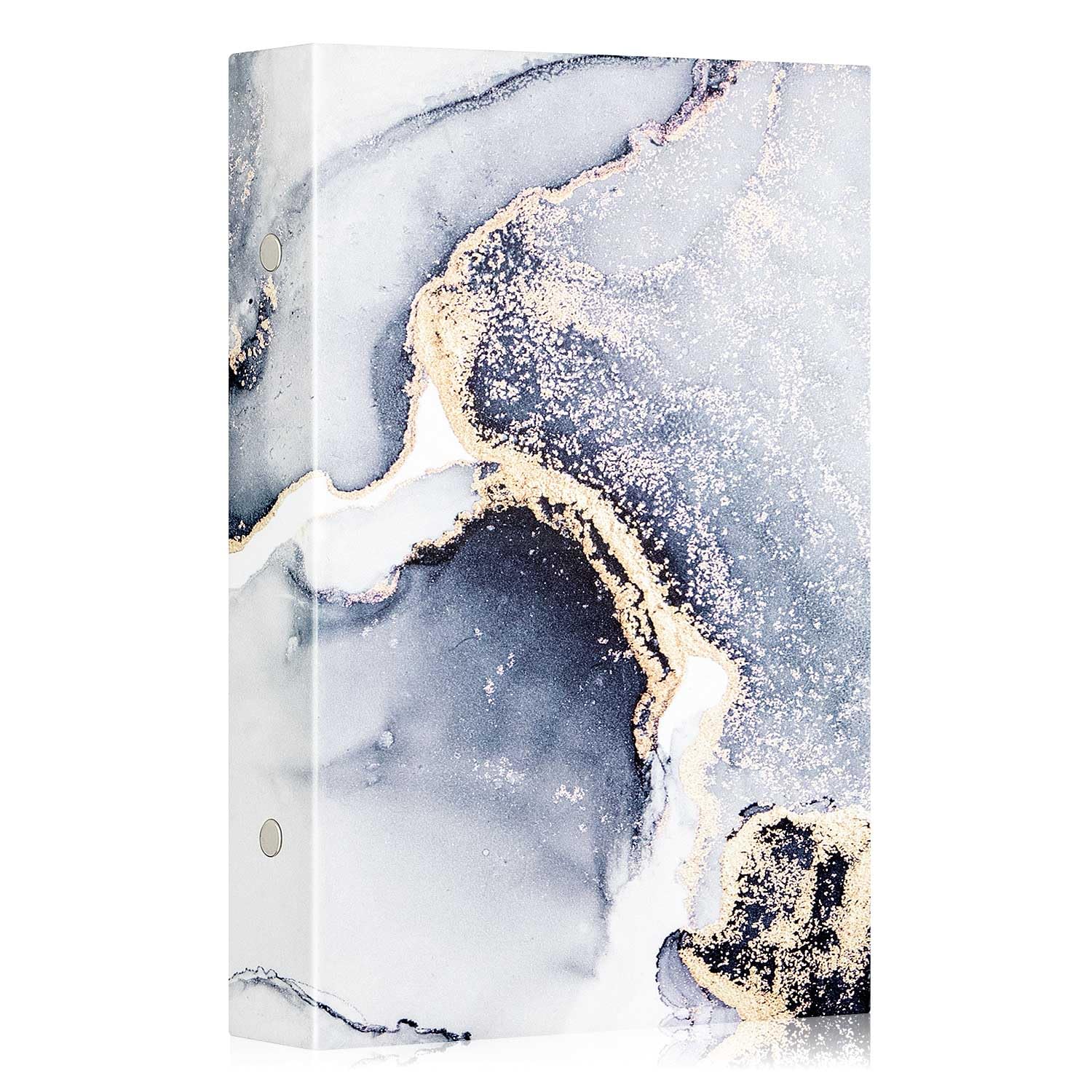 Lanpn Photo Album 6x4 300 Pockets, Leather Hardcover Album Book Holds 300 Horizontal Pictures Only Black Platinum