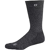 FootJoy Men's TechSof Tour Thermal Crew Socks Charcoal Heather Size 7-11