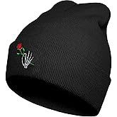 Koesnbre Funny Beanies Hat, Men's and Women's Winter Warm Black Fashion Cool Embroidered Knit Hat