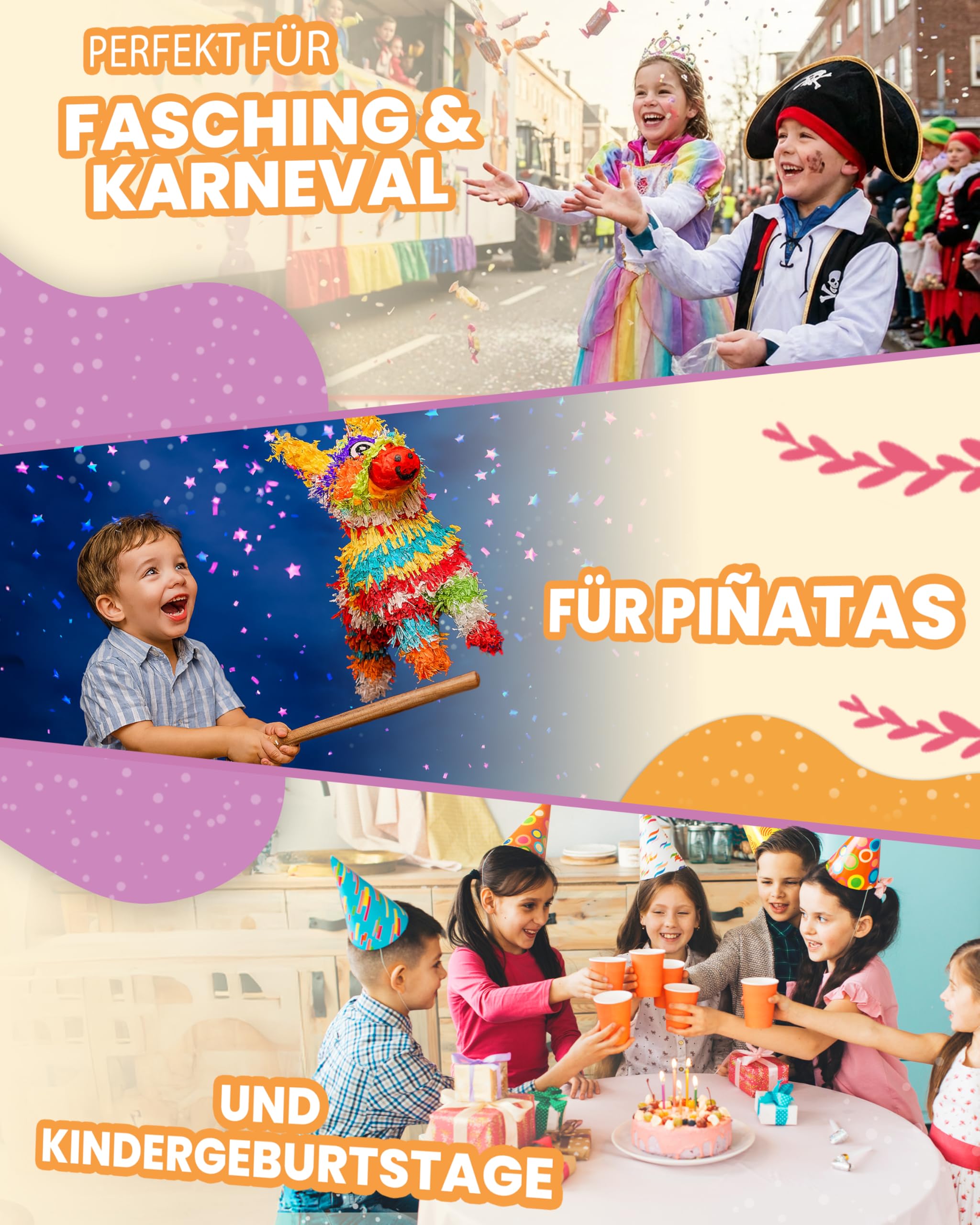 Süßigkeiten Box von Candy Circle - Süßigkeiten für Adventskalender, Kinder Mix - XXL Süssigkeiten Box - Süssigkeiten Grosspackung für Kindergeburtstag, Pinata Füllung oder Wurfmaterial 2