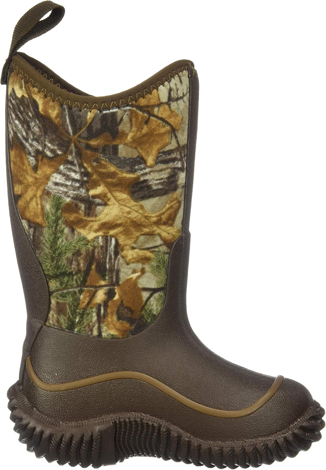  | Muck Hale Multi-Season Kids' Rubber Boots, 7 M US Big Kid, Brown with Realtree XTRA Print | Snow Boots