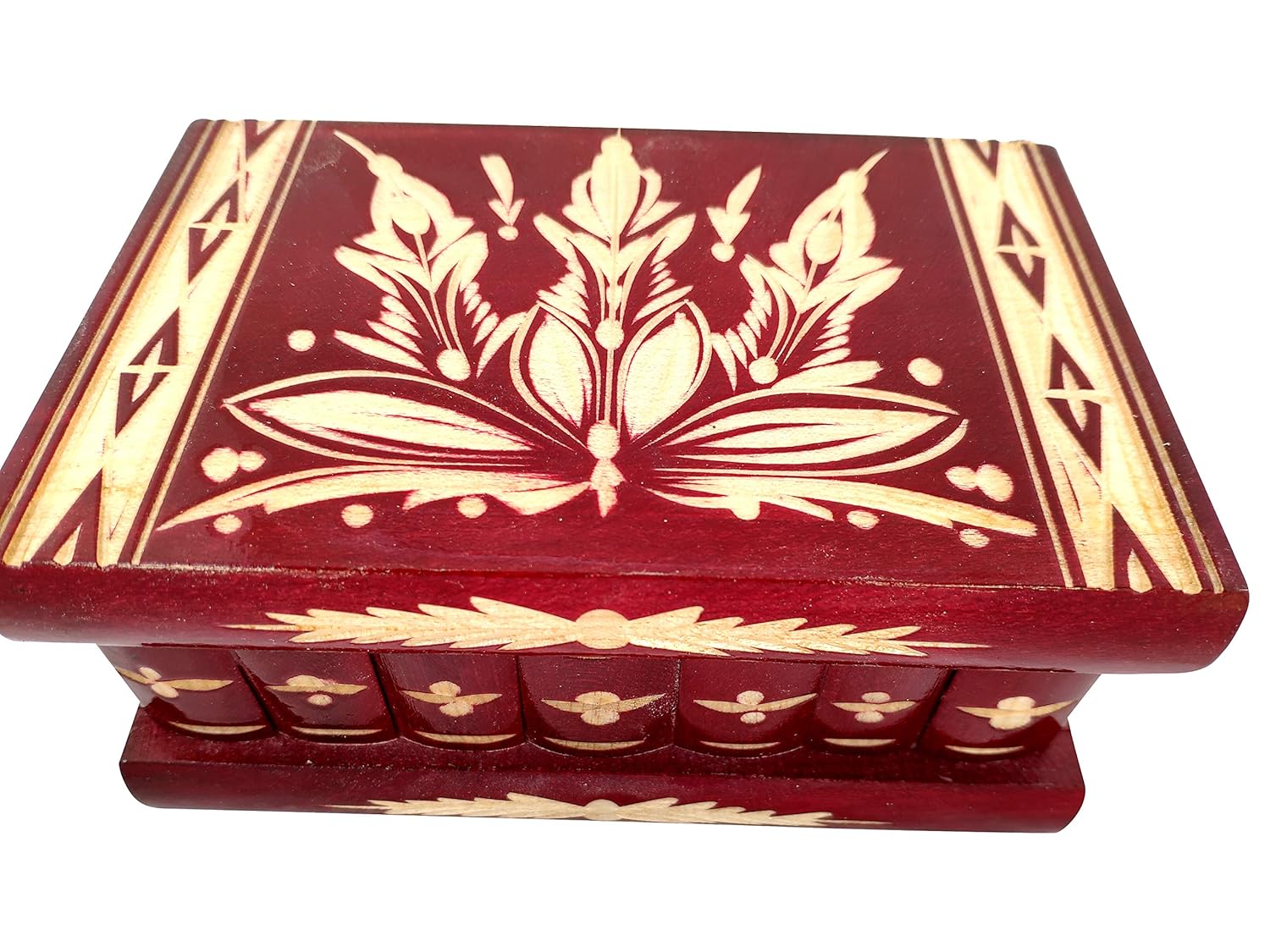 Handmade Wooden Puzzle Jewelry Box from Kalotart. One of a Kind Magic