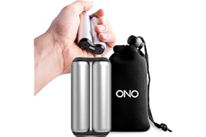 ONO Roller - Handheld Fidget Toy for Adults | Promotes Focus, Clarity | Compact, Portable Design (Full Size/Aluminum, Grey)