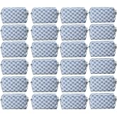 WZMYO 24 PACK Checkered Makeup Bag- Bulk Bridesmaid Proposal Gifts Makeup Pouch for Wedding Party Favors Bachelorette Party Decorations Toiletry Organizer Bag Cosmetic Case Gift (Blue)