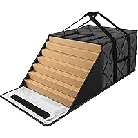 MyLifeUNIT Pizza Bag for Delivery, Thermal Insulated Pizza and Food Delivery Bag, 20" x 20" x 14" Pizza Warmer Bag, Holds 6-7