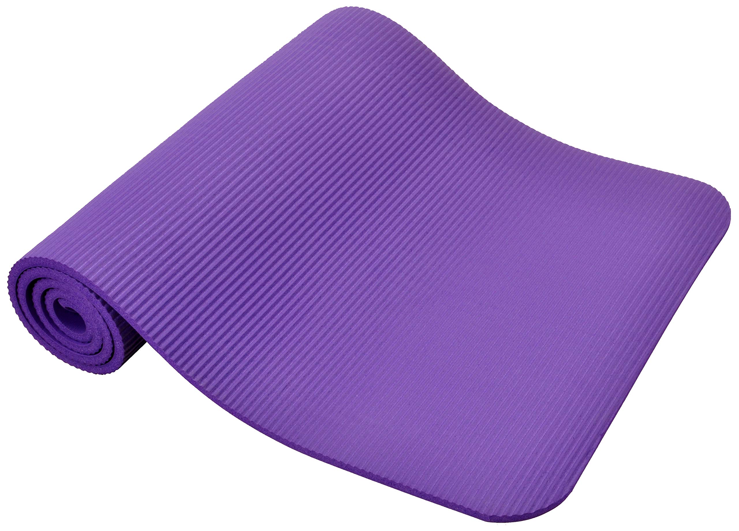 Fitvids All Purpose 1/2-Inch Extra Thick High Density Anti-Tear Exercise Yoga Mat and Knee Pad with Carrying Strap, Purple - Image 7
