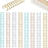 Chengu 24 Pcs Binding Coils Binding Wires, 9/16 Inch, Fresh Colors | Twin Loop Double Ring Coils for Document Notebook File A5 Binder, Wire Spines for Office School Supplies Make Book, Calendar