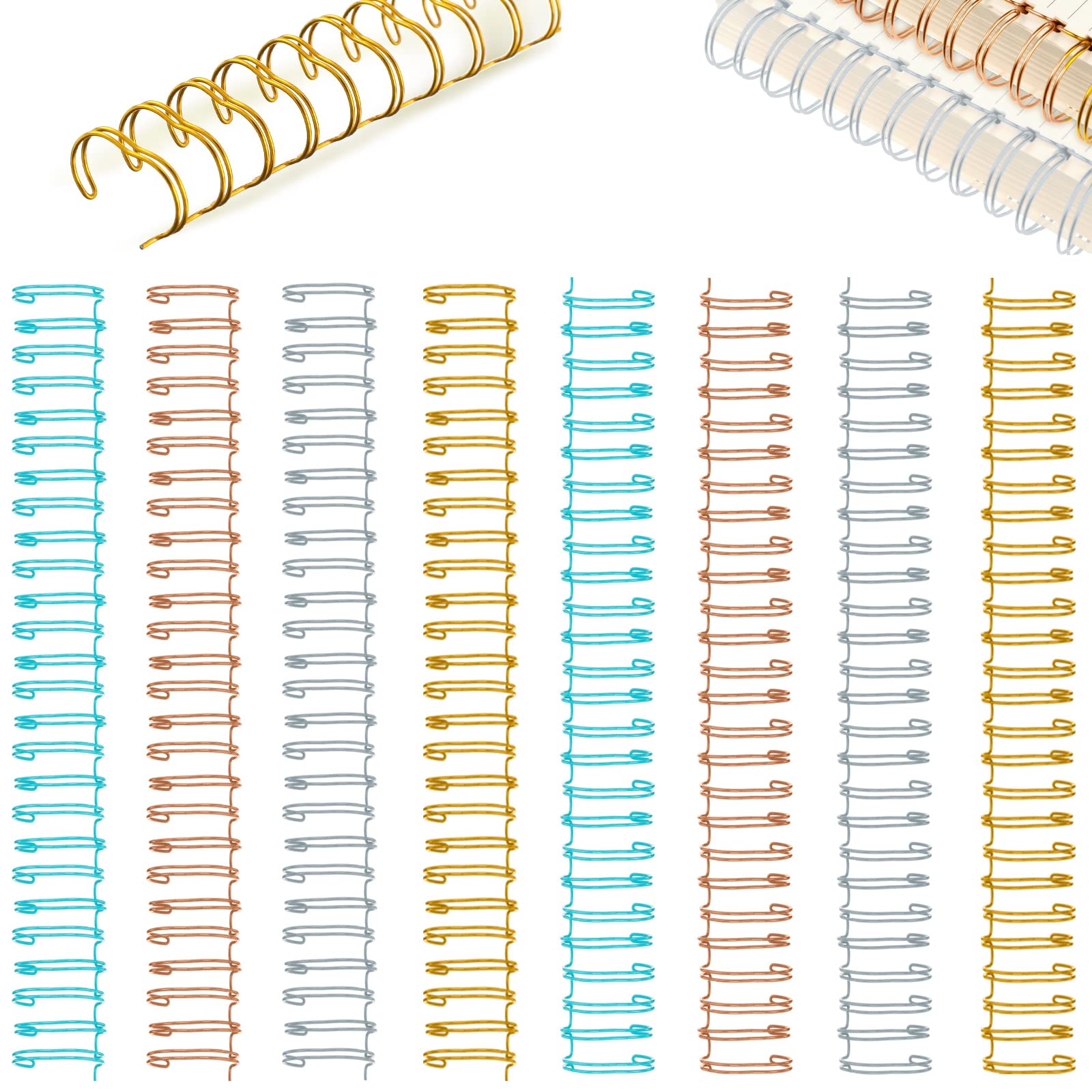 Chengu 20 Pcs Cinch Wire Binding Wire Twin Binding