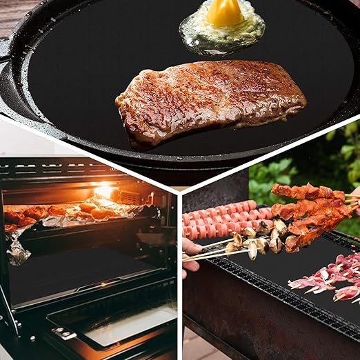 Amazon Shayson テフロングリルネット くっつかないグリルマット Homely グリルマット 焼き網 qマット 焦げ付き防止 超耐熱260 繰り返す利用 q網 鉄板用 オーブン 電子レンジ焙煎メッシュマット クッキングシート 40 33cm 本体5枚 2個バーベキューブラシ 1