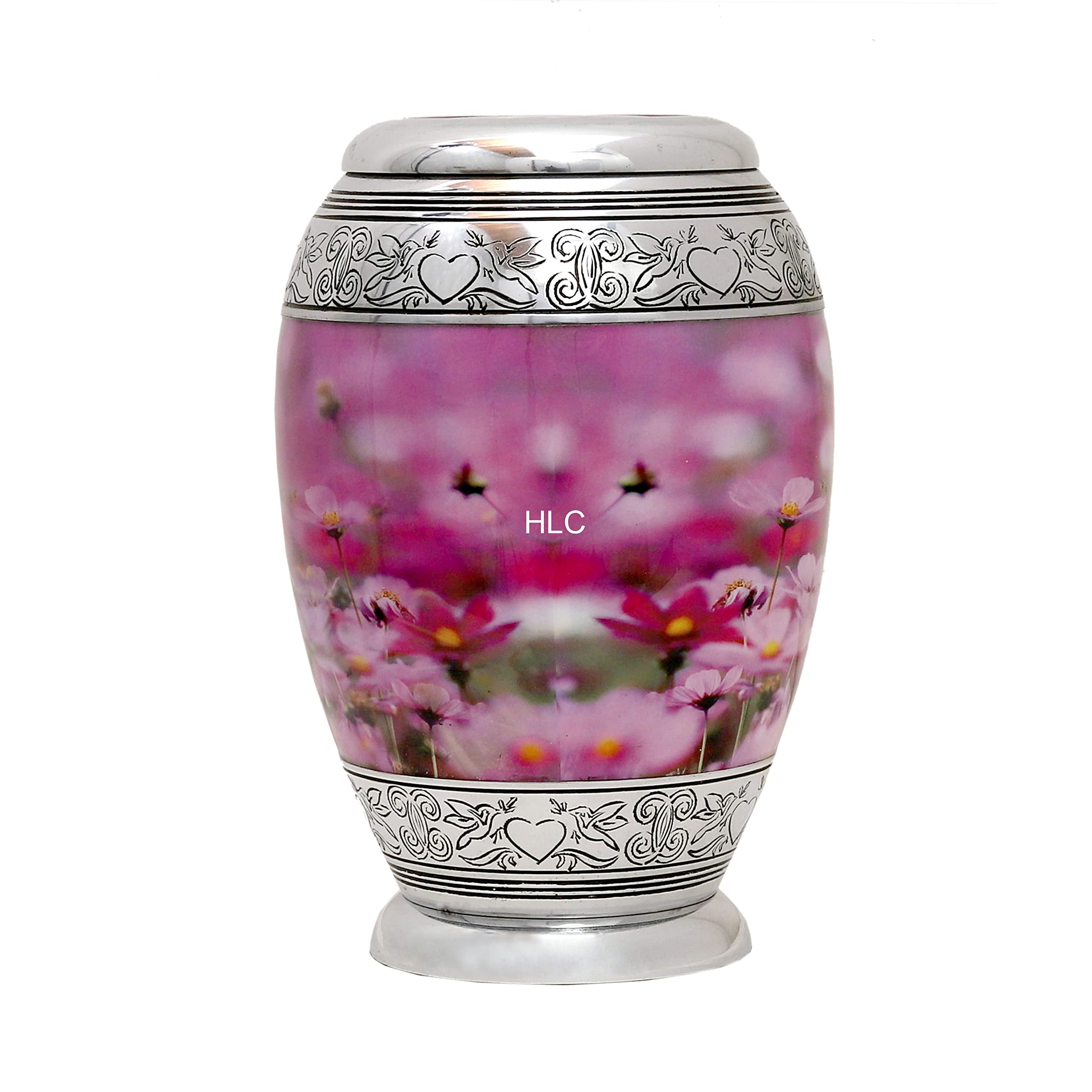 HLC Adult - Decorative Urns for Men Women - Large Burial Urn for Adults - Funeral Urn Handcrafted - Affordable Urn for Ashes (Adult 200 lbs) – 10.5 x 6 “, Lovely Cremation Urn