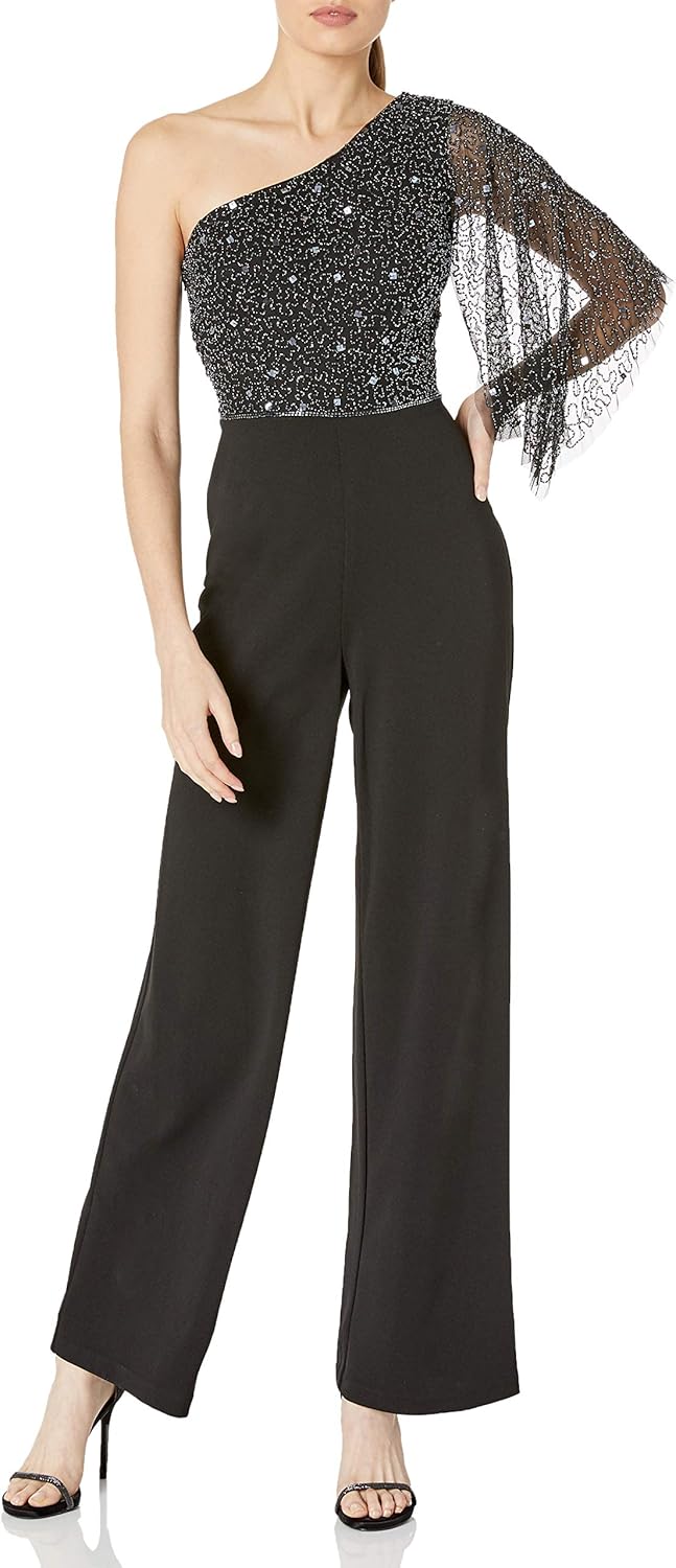 one shoulder dressy jumpsuits