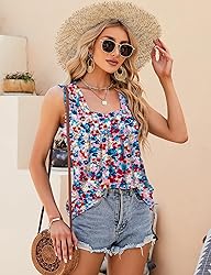KTILG Ladies Tank Tops Loose Fit Dressy Casual
