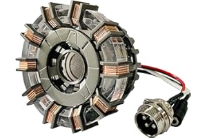 Lonyiabbi 1:1 Arc Reactor MK1 Heart Model LED Light Vibration Sensing Control USB Interface Finished Product（No Installation Required）…