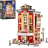 Funwhole Balcony-Theatre Lighting Building-Bricks Set - City Town Creator House LED Light Multi-Form Modular Collectible Disp