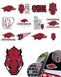 Arkansas Razorbacks Stickers (14 Piece) Arkansas