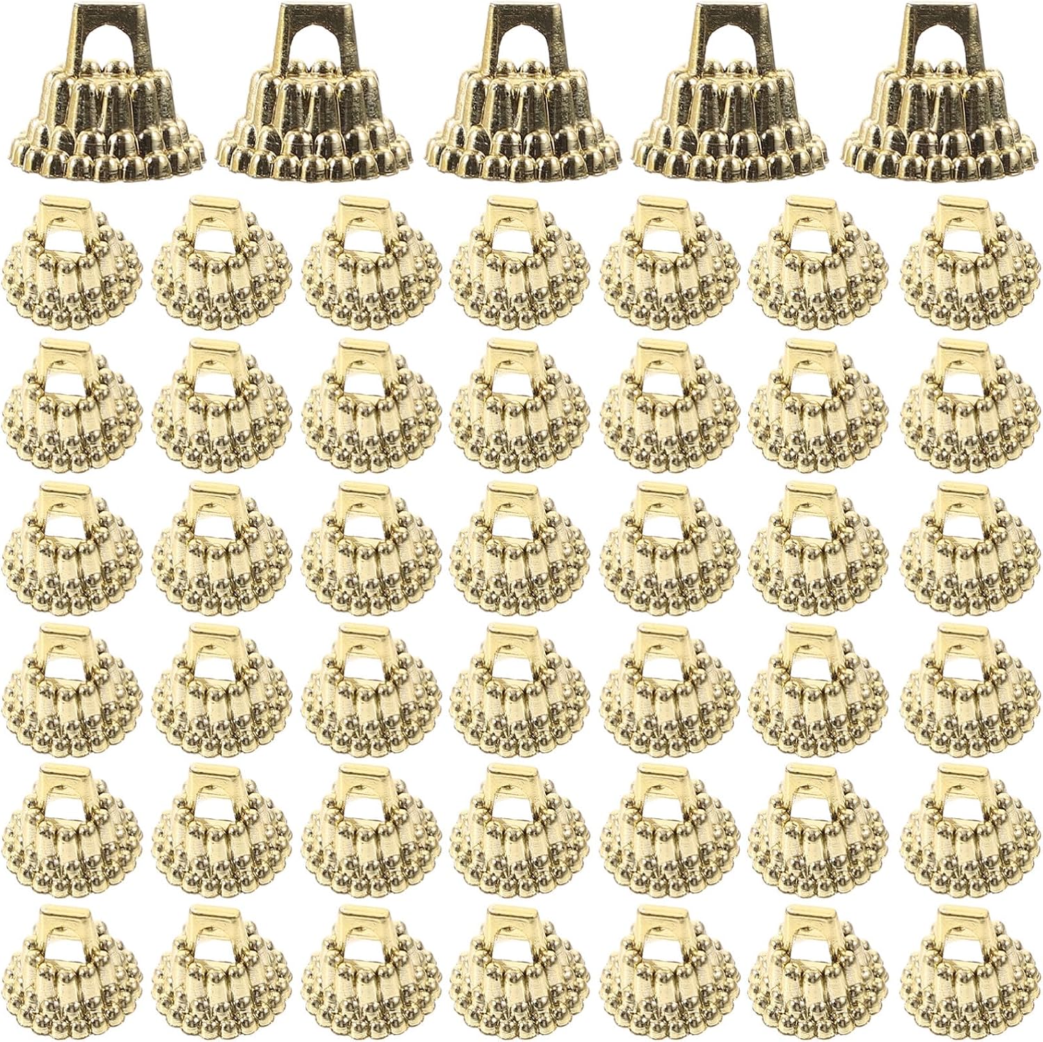 Ornament Hooks - Christmas Decor 1 Set Christmas Ornament Caps Replacement Plastic Ornament Hangers Caps for Christmas Tree Porcelain Ceramic or Glass Decoration Golden Sphere Holder