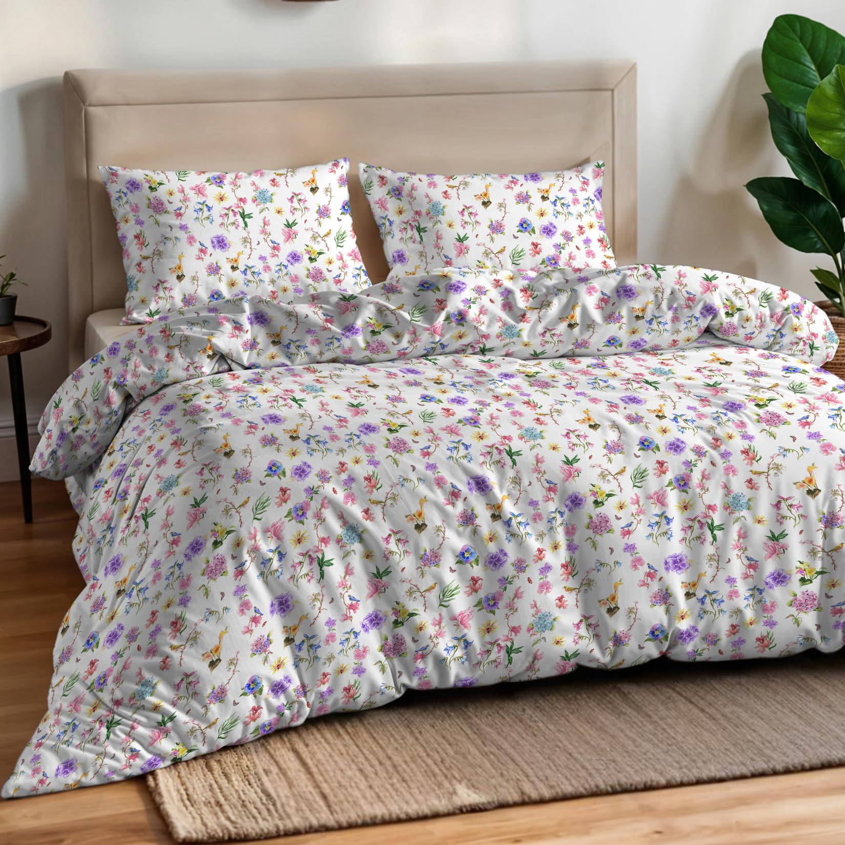 Italian Bed Linen Gaia Aurora Digital Print Double Duvet Cover Set
