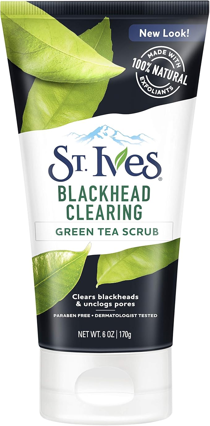 St. Ives Blackhead Clearing Face Scrub, Green Tea 6 oz Amazon.ca Beauty