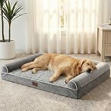 WESTERN HOME Large Orthopedic Dog Bed with Washable Cover Grey 127 x 91 cm view 2