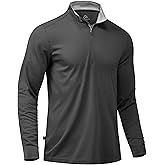 Obla Golf Quarter Zip Pullover for Men Mock Neck Sweatshirt Lightweight Sun Protection Men's Long Sleeve Golf Shirt