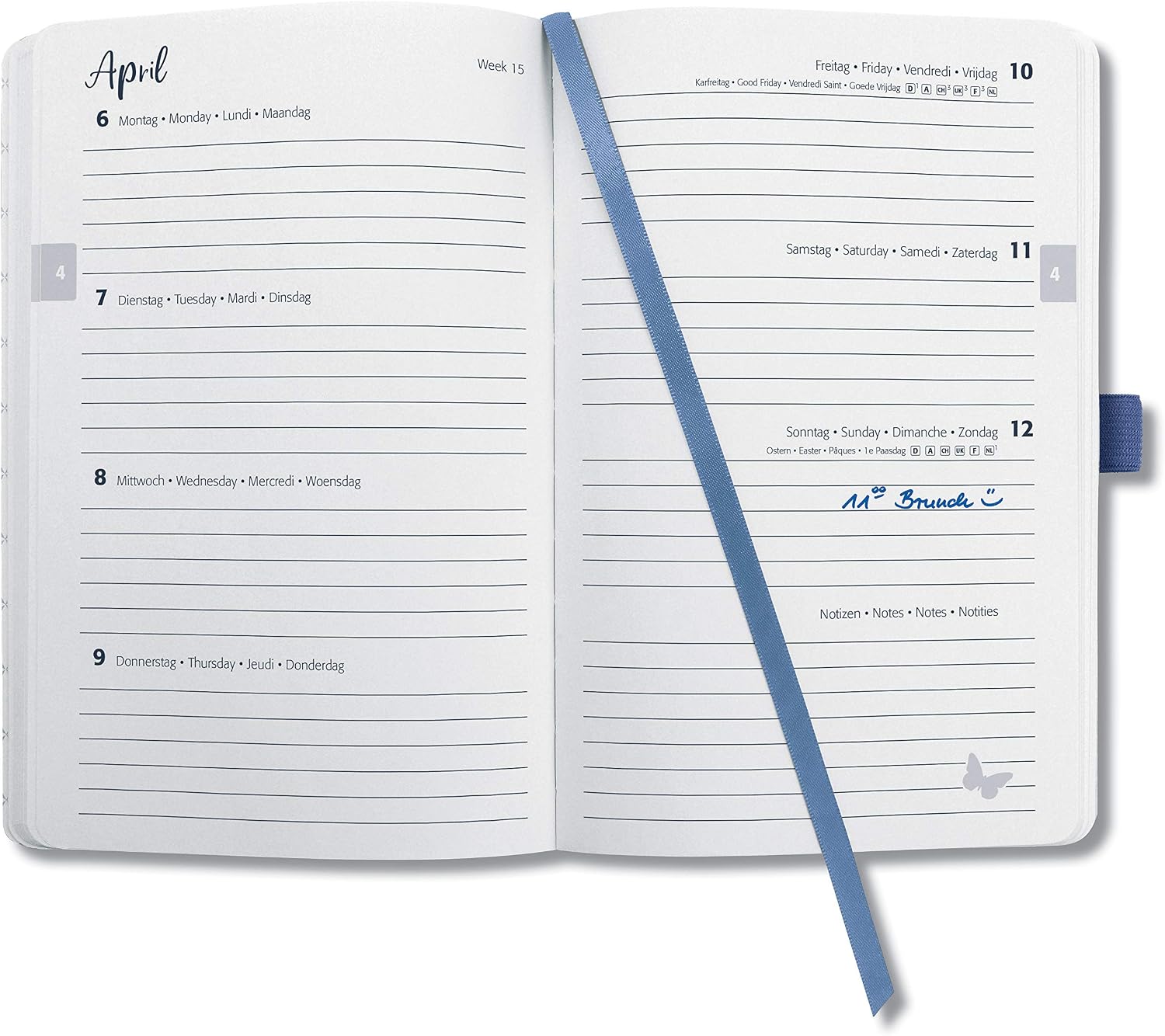 SIGEL J0100 Weekly diary Jolie 2020, format approx. A6, hardcover, dark blue, approx. A6 (9,5 x 15 cm) - Image 4