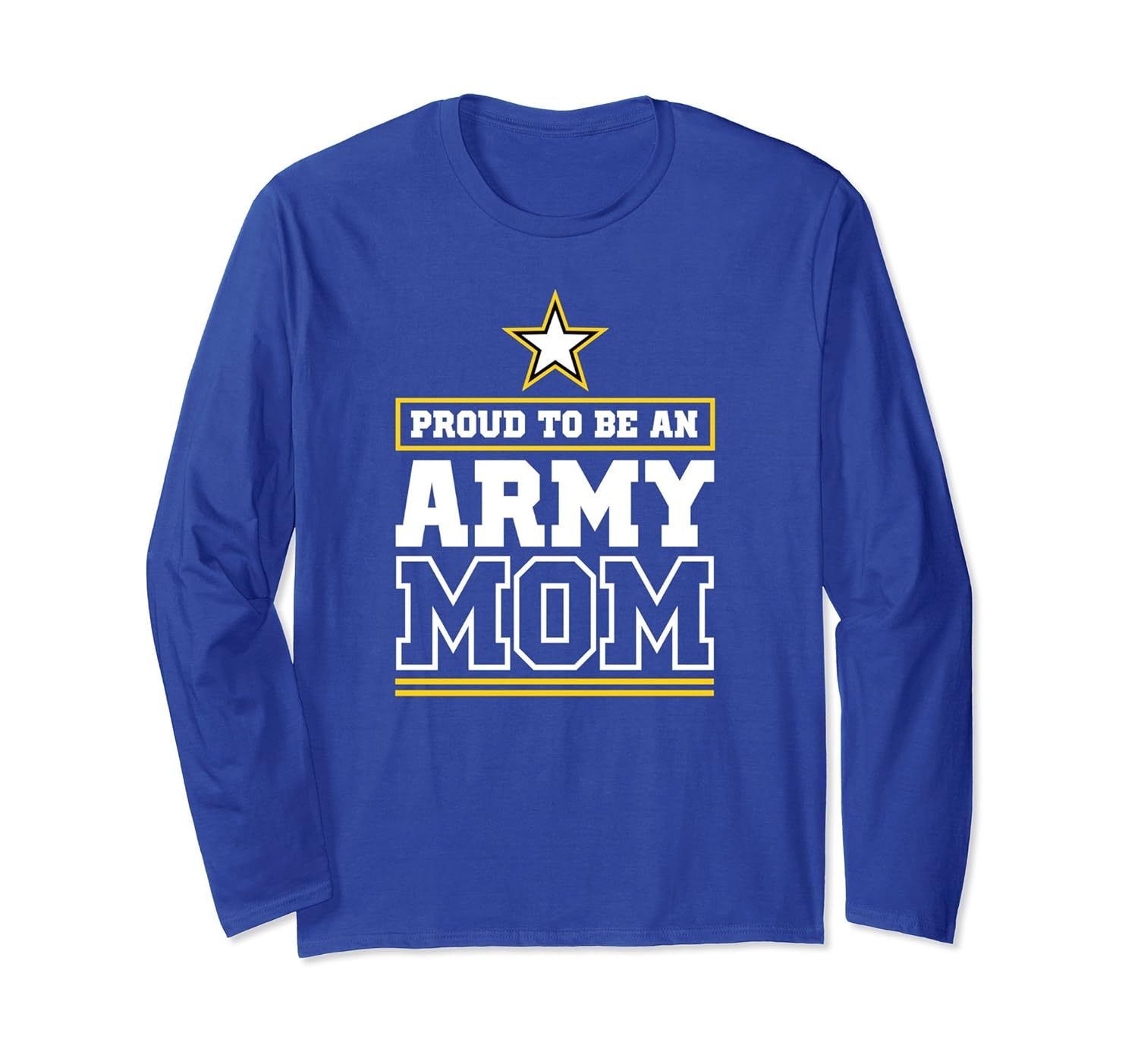 Proud Army Mom Long Sleeve T Shirt Proud To Be An Army Mom-anz