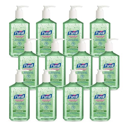 PURELL Advanced Hand Sanitizer Soothing Gel – 12 fl oz pump bottle (Pack of 12) PURELL Advanced Hand Sanitizer Soothing Gel – 12 fl oz pump bottle (Pack of 12)
