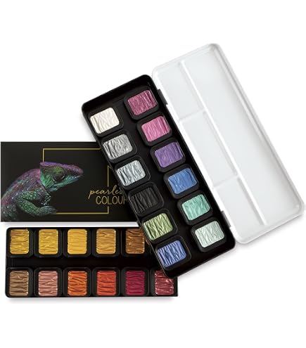 Amazon.com: Finetec F7003 Metal Paint Box, 6 Opaque Premium