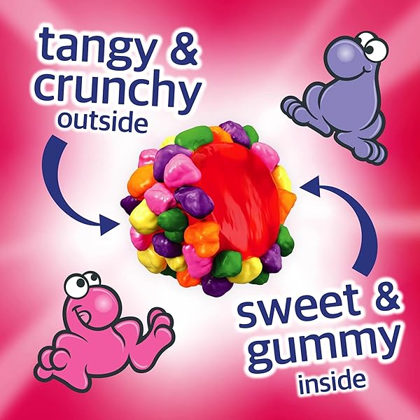 NERDS GUMMY CLUSTERS, CANDY, RAINBOW, CRUNCHY AND GUMMY, 18.5 OZ