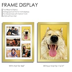 DUENPY 11x14 Collage Picture Frame, 4x6 Collage