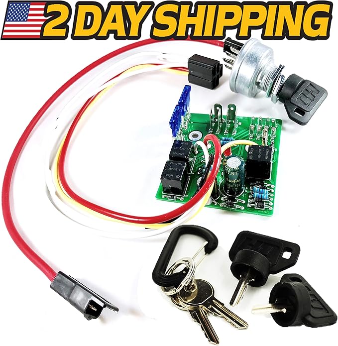 Hd Switch John Deere Starter Ignition Key Switch Module Am132500 Gx255 Gx325 Gx335 Gx345 Gx355 W 4 Keys Compatible With John Deere