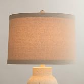 Pre-Assembled Marlee Large Taupe Linen Drum Shade 15x16x11 (Spider) | 15" Top x 16" Bottom x 11" High Replacement for Table Lamps Natural Harp + Finial