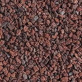 Red Lava Rocks for Plants Natural Horticultural Volcanic Rock (1/4" Size) (Mined in USA) (5-lb Bag)