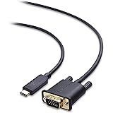 Cable Matters USB C to VGA Cable (USB-C to VGA Cable) 1.8m - Thunderbolt 3 Port Compatible for MacBook Pro, Dell XPS 13/15, HP Spectre x360, Surface Book 2, Lenovo Yoga 910 & More