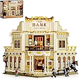 Lumibricks Western Bank Heist Lighting Building-Bricks Set - Wild West Outlaw Gold Heist 2875 Pcs Collection Display Set for 