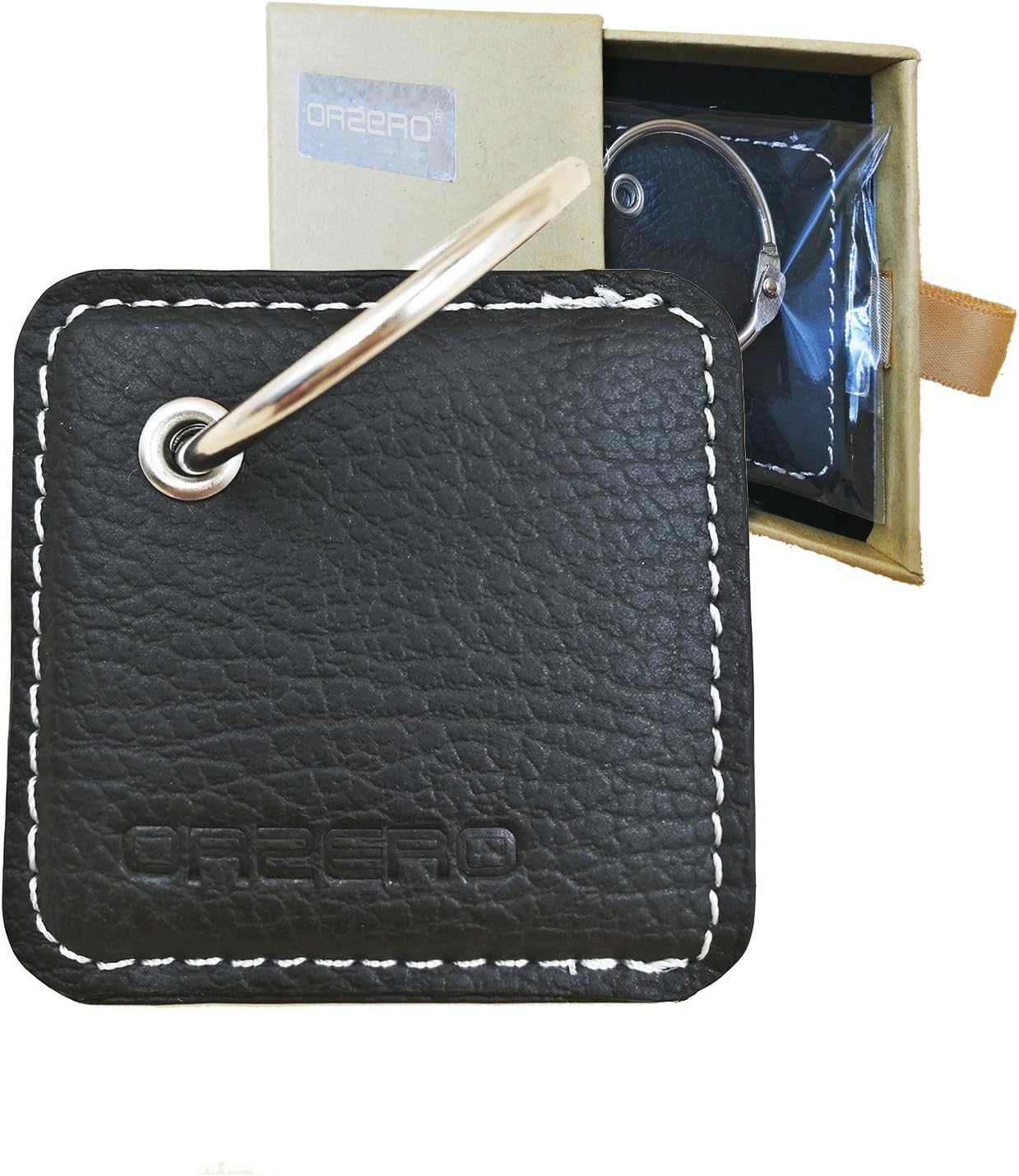 NEWZEROL Orzero For Tile Sport Leather Case or for Tile Pro(with replaceable battery) Pattern Leather Case with Keychain/Key Ring Away from Scratch Wet Dirty-Black