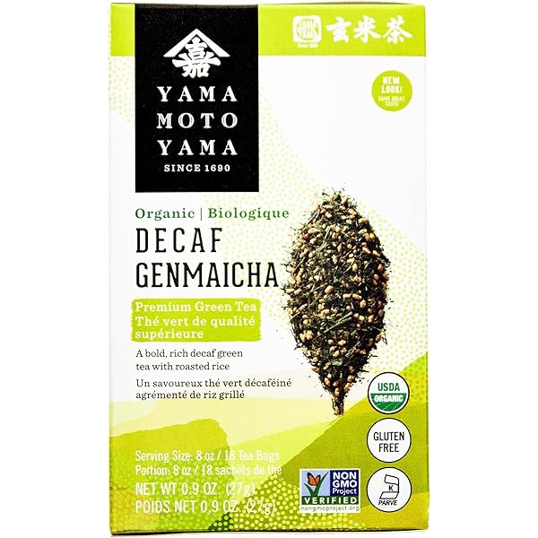 Amazon.com : Yamamotoyama Organic Decaf Genmaicha Premium Green