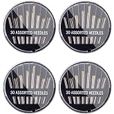 30 Count Assorted Hand Sewing Needles Per Pack, Total 4 Pack