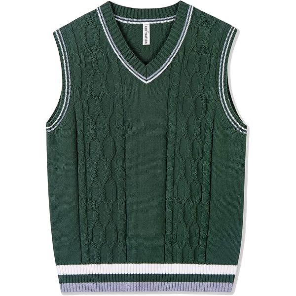 Amazon.com: JSTEX Boys Sweater Vest 100% Cotton Kids Uniform