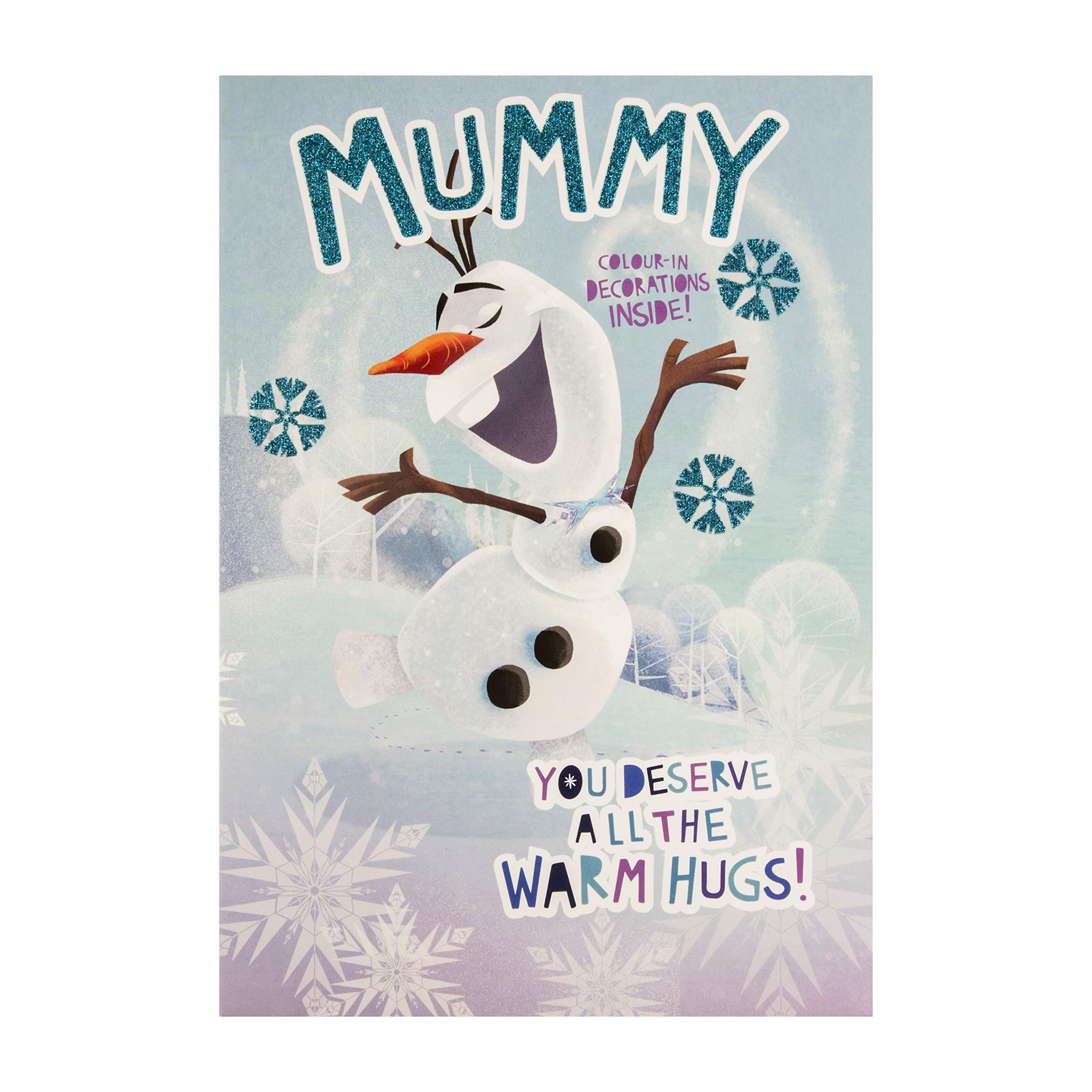 Hallmark Christmas Activity Card For Mummy - Frozen Olaf Design