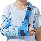 Willcom Kids Arm Shoulder Sling with Waist Strap, Immobilizer Brace Support for Broken Arm, Collarbone, Elbow, Wrist (Comfort Version, Right, XXS,19-23.5 inch)