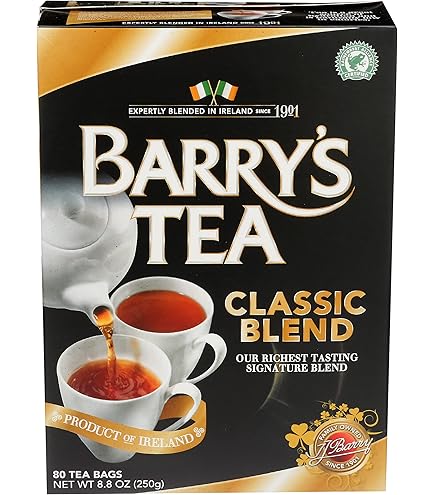 Amazon.com : Barrys Tea Gold 40 Bags 125g (4.4oz) : Black Teas